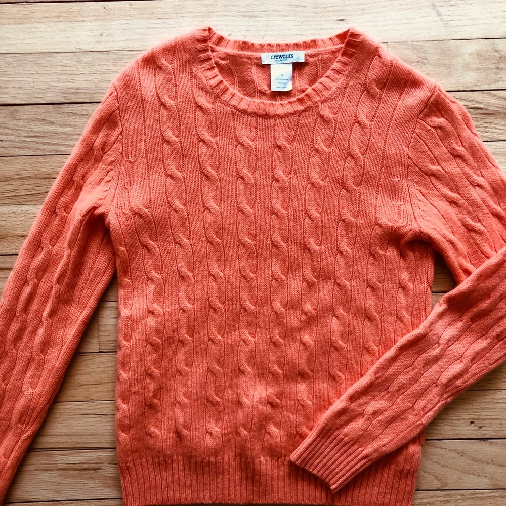 Crewcuts Cashmere Cable Knit Sweater Kids 13